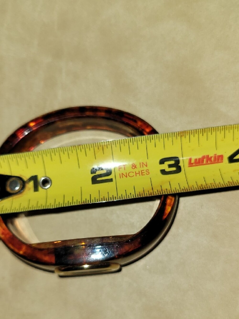 Vintage. Anne Klein Gold-Tone Dial Tortoise-Pattern Bangle Watch - Picture 7 of 8
